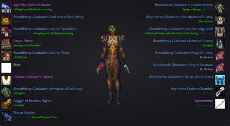 Subtlety Rogue PvP Gear Guide .